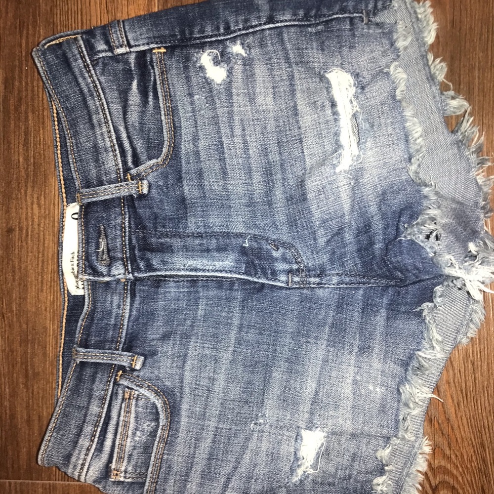Dark wash jean shorts
